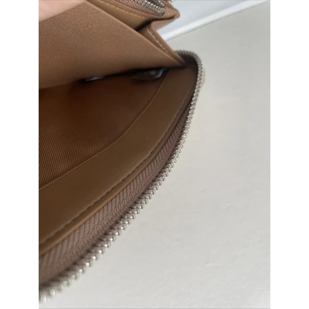 Coach Long Zip Around Wallet  CW947 Tan Signature Coated canvas